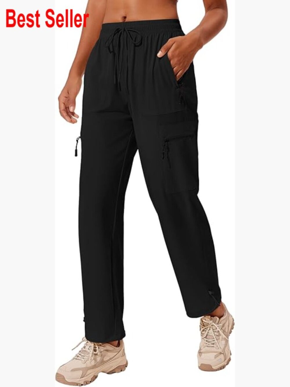 Waterproof Quick Dry Cargo Hiking Pants with Zip Pockets UPF 50+